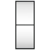 Wall Mirror Black 20x50 cm Rectangle Iron