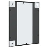 Wall Mirror Black 40x50 cm Rectangle Iron - 45-Degree Angle