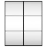 Wall Mirror Black 50x60 cm Rectangle Iron