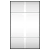 Wall Mirror Black 50x80 cm Rectangle Iron
