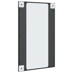 Wall Mirror Black 50x80 cm Rectangle Iron