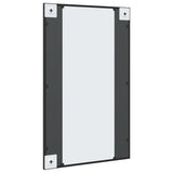 Wall Mirror Black 50x80 cm Rectangle Iron - 45-Degree Angle