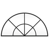 Wall Mirror Black 60x30 cm Arch Iron - Side View