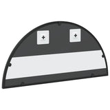 Wall Mirror Black 60x30 cm Arch Iron - 45-Degree Angle