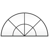 Wall Mirror Black 80x40 cm Arch Iron