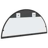 Wall Mirror Black 80x40 cm Arch Iron - 45-Degree Angle