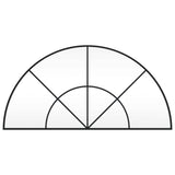Wall Mirror Black 100x50 cm Arch Iron