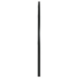 Wall Mirror Black 100x50 cm Arch Iron - Top-Down View