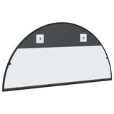 Wall Mirror Black 100x50 cm Arch Iron - 45-Degree Angle