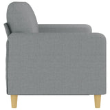 3-Seater Sofa Light Grey Fabric 180 cm - Top-Down View
