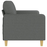 3-Seater Sofa Dark Grey Fabric 180 cm - Top-Down View