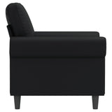 Sofa Chair Black 60 cm Faux Leather - Top-Down View