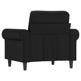 Sofa Chair Black 60 cm Faux Leather - 45-Degree Angle