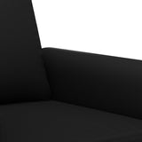Sofa Chair Black 60 cm Faux Leather - Rear View