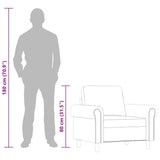 Sofa Chair Black 60 cm Faux Leather - Extra Image