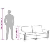 2-Seater Sofa Black 140 cm Faux Leather