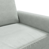 Sofa Chair Light Grey 60 cm Velvet - Close-Up Angle