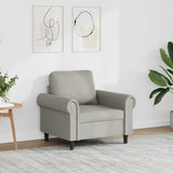 Sofa Chair Light Grey 60 cm Velvet