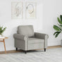 Sofa Chair Light Grey 60 cm Velvet