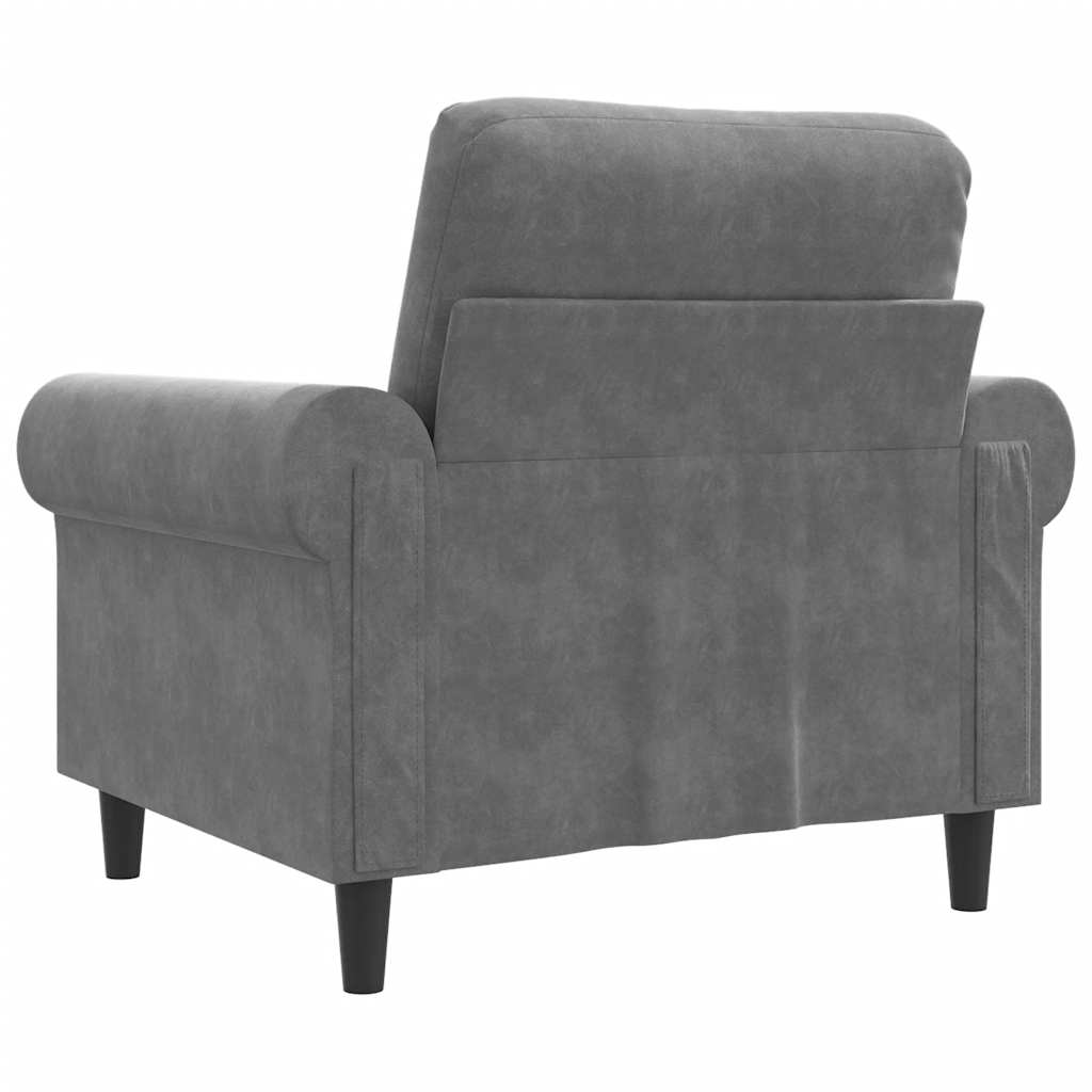 Sofa Chair Dark Grey 60 cm Velvet