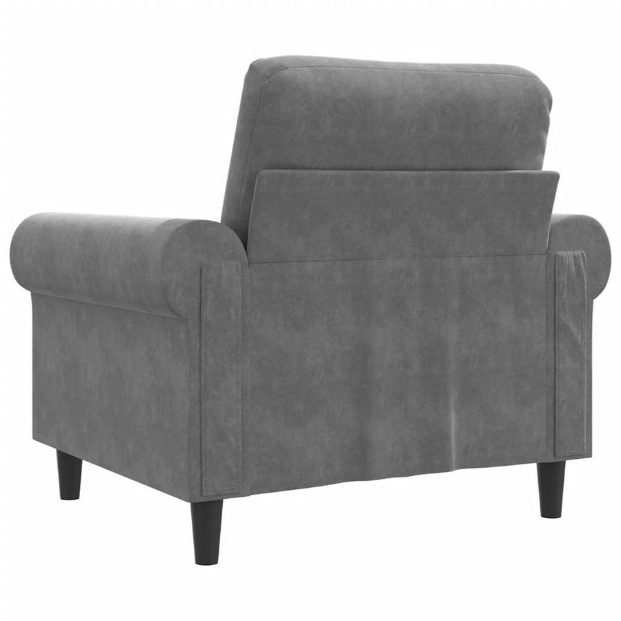 Sofa Chair Dark Grey 60 cm Velvet