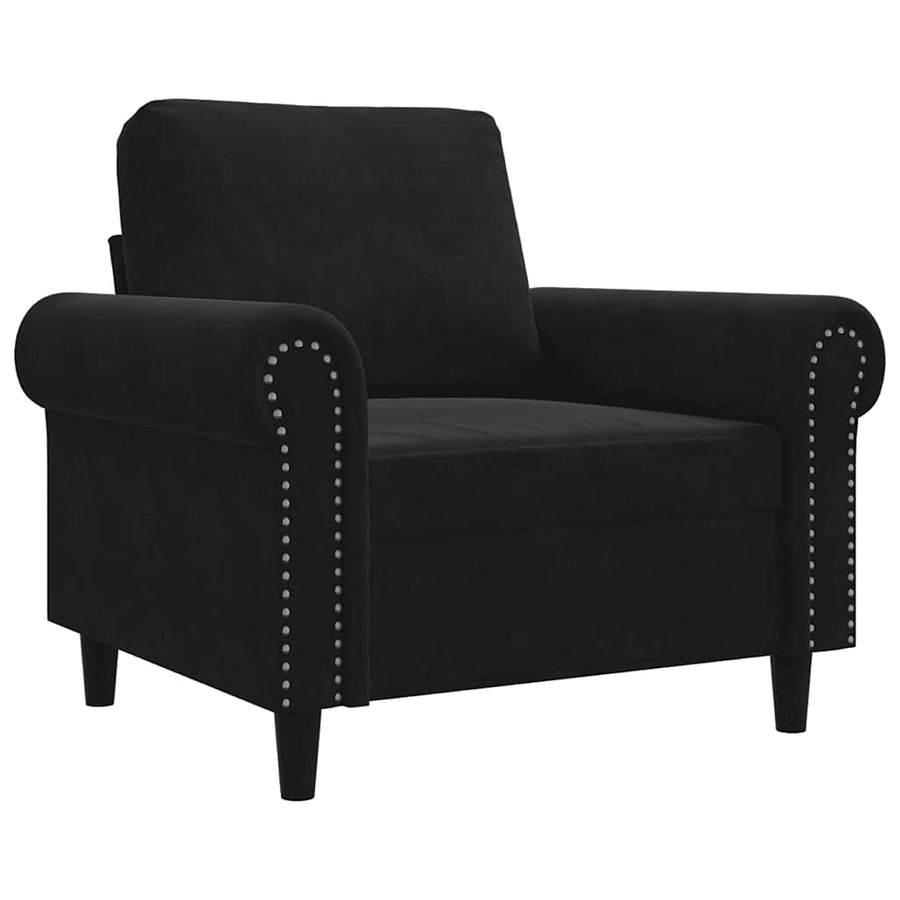 Sofa Chair Black 60 cm Velvet