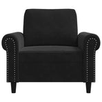 Sofa Chair Black 60 cm Velvet