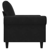 Sofa Chair Black 60 cm Velvet - 45-Degree Angle