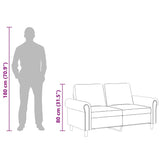2-Seater Sofa Black 120 cm Velvet - Extra Image