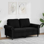 2-Seater Sofa Black 120 cm Velvet