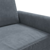 3-Seater Sofa Dark Grey 180 cm Velvet - Close-Up Angle