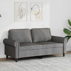 3-Seater Sofa Dark Grey 180 cm Velvet
