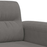Sofa Chair Dark Grey 60 cm Microfibre Fabric
