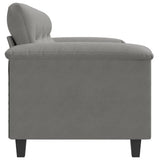 3-Seater Sofa Dark Grey 180 cm Microfibre Fabric - 45-Degree Angle