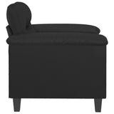 Sofa Chair Black 60 cm Faux Leather - Top-Down View