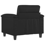Sofa Chair Black 60 cm Faux Leather