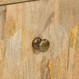 Drawer Cabinet 70x35x70 cm Solid Wood Mango - Low Angle