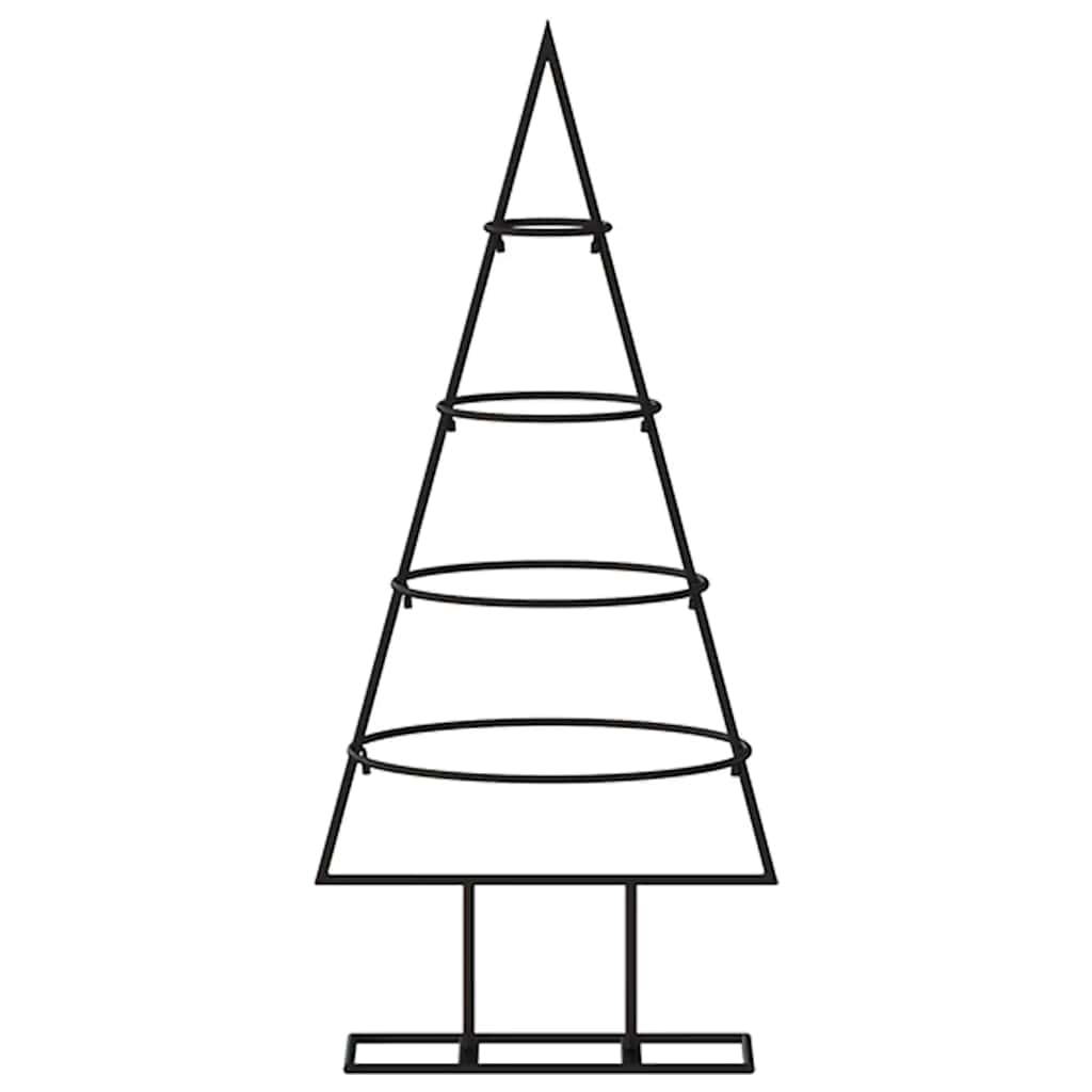 Metal Christmas Tree for Decoration Black 60 cm