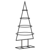 Metal Christmas Tree for Decoration Black 60 cm - 45-Degree Angle