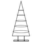 Metal Christmas Tree for Decoration Black 90 cm