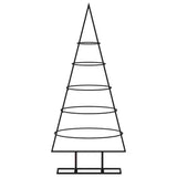 Metal Christmas Tree for Decoration Black 90 cm - Side View