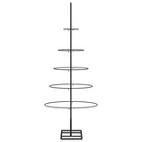 Metal Christmas Tree for Decoration Black 125 cm - Top-Down View