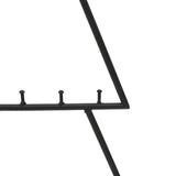 Metal Christmas Tree for Decoration Black 60 cm - Rear View