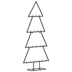 Metal Christmas Tree for Decoration Black 90 cm