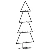 Metal Christmas Tree for Decoration Black 90 cm - 45-Degree Angle