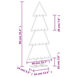 Metal Christmas Tree for Decoration Black 90 cm - Close-Up Angle