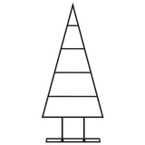 Metal Christmas Tree for Decoration Black 60 cm - Side View