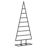 Metal Christmas Tree for Decoration Black 125 cm - 45-Degree Angle