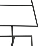 Metal Christmas Tree for Decoration Black 125 cm - Rear View