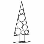 Metal Christmas Tree for Decoration Black 60 cm